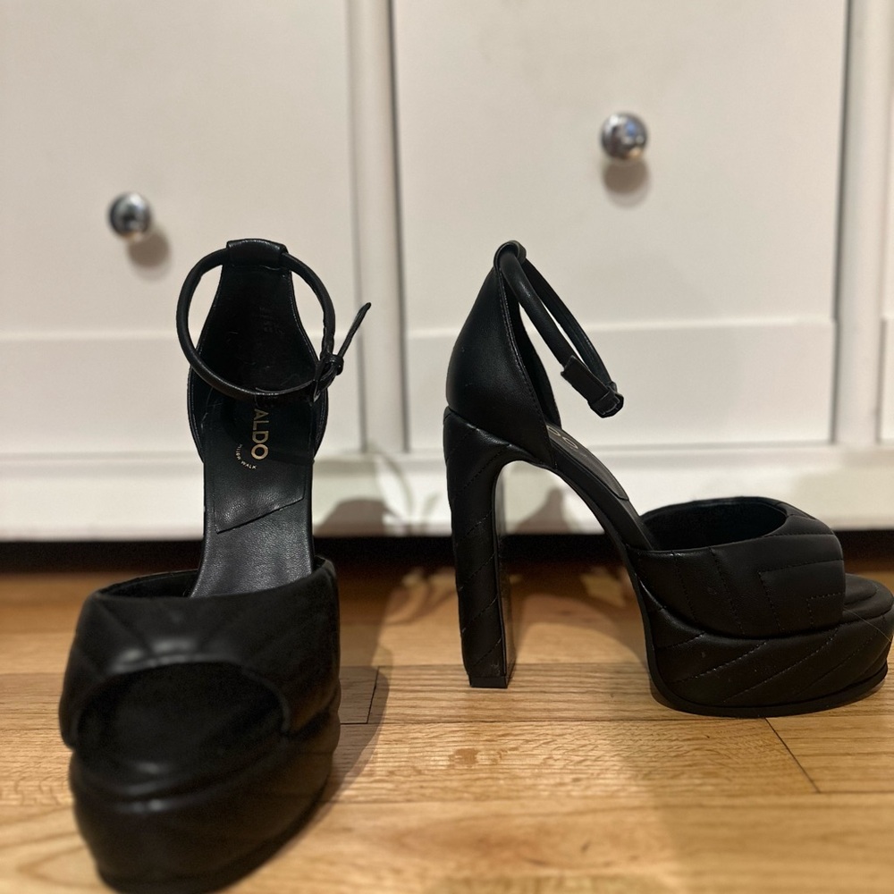 Aldo Black Platform Pumps